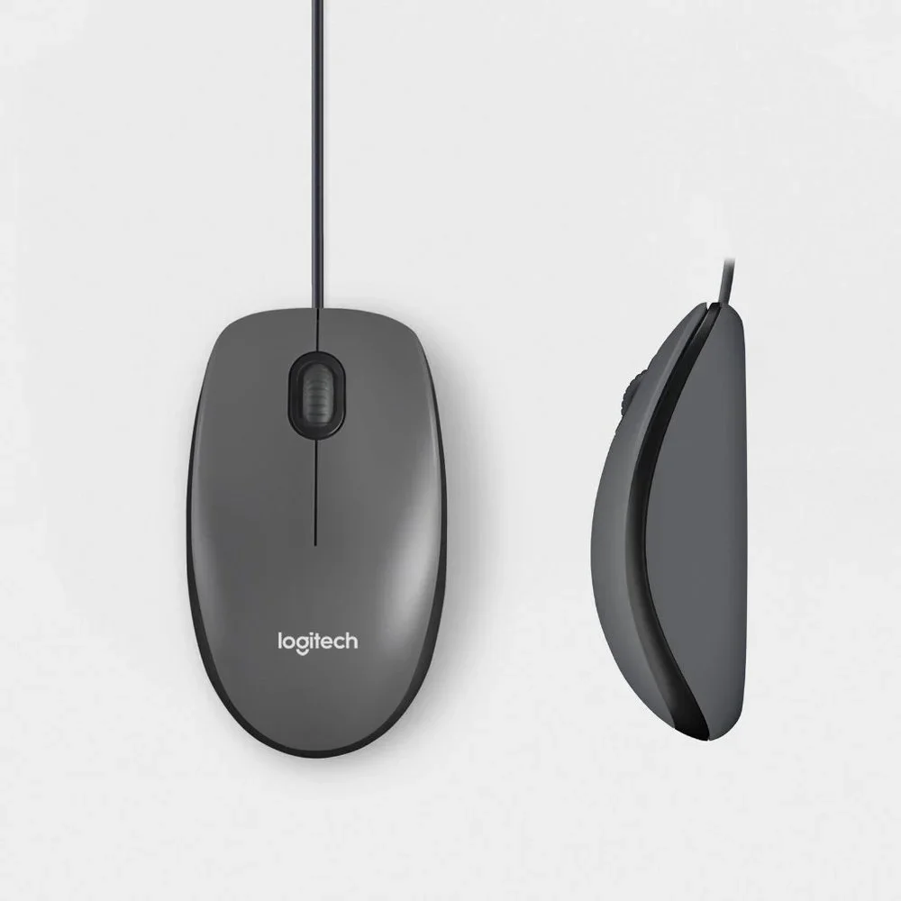 NEW Logitech M100 Wired Optical Ambidextrous Mouse